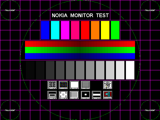 Monitortest von Nokia